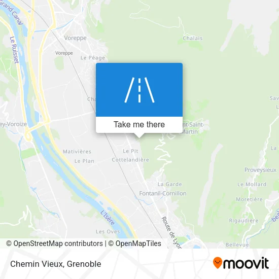 Chemin Vieux map
