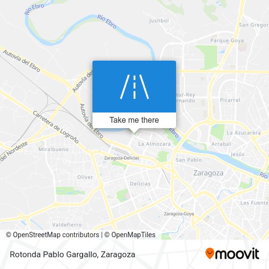 Rotonda Pablo Gargallo map