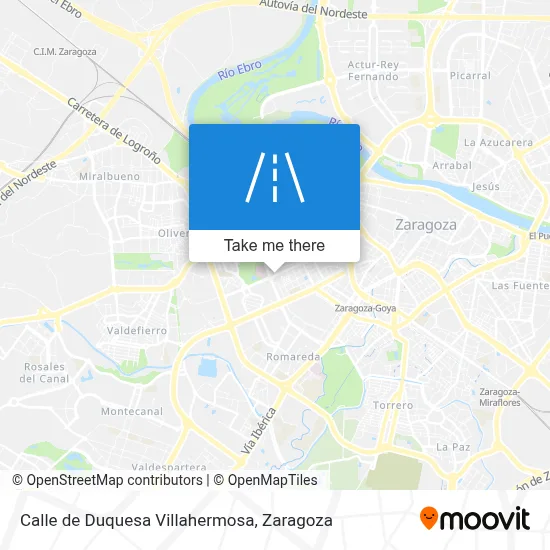 mapa Calle de Duquesa Villahermosa