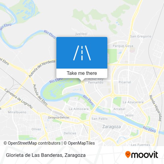 Glorieta de Las Banderas map