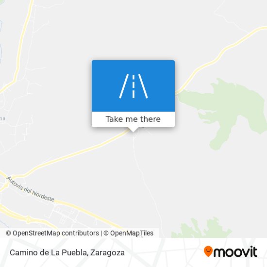 Camino de La Puebla map