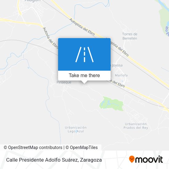 Calle Presidente Adolfo Suárez map