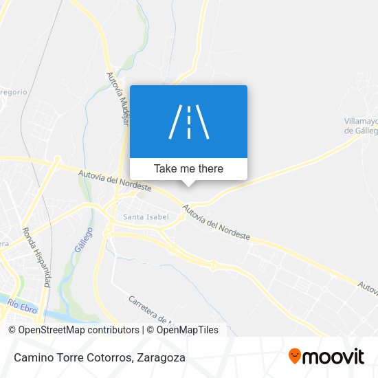 Camino Torre Cotorros map