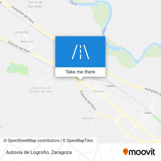 Autovía de Logroño map