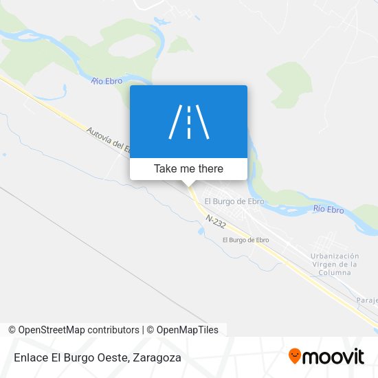 Enlace El Burgo Oeste map