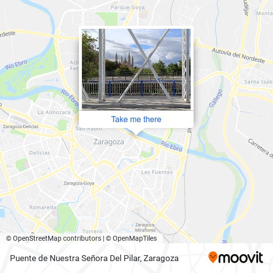 Puente de Nuestra Señora Del Pilar map