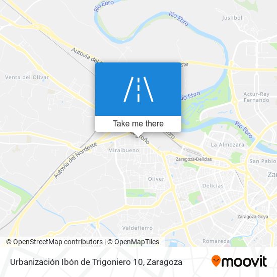 Urbanización Ibón de Trigoniero 10 map