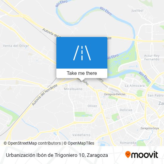 mapa Urbanización Ibón de Trigoniero 10