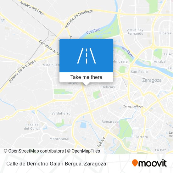 Calle de Demetrio Galán Bergua map
