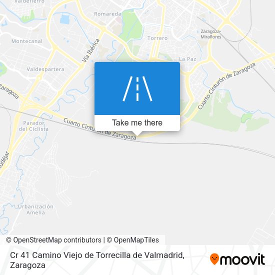 Cr 41 Camino Viejo de Torrecilla de Valmadrid map