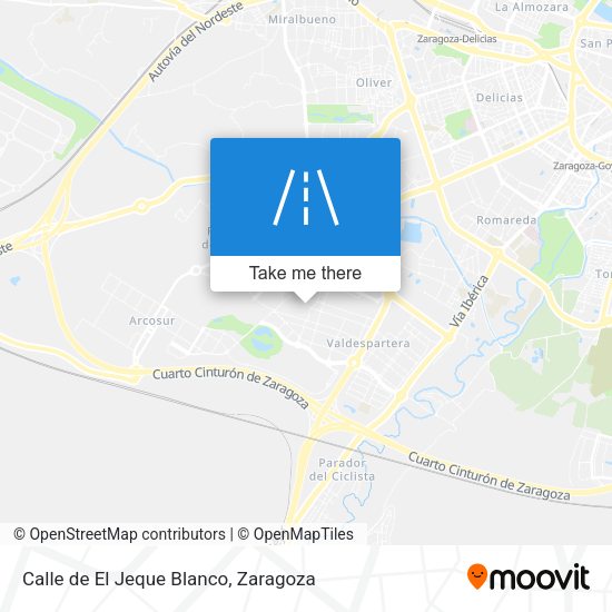 Calle de El Jeque Blanco map