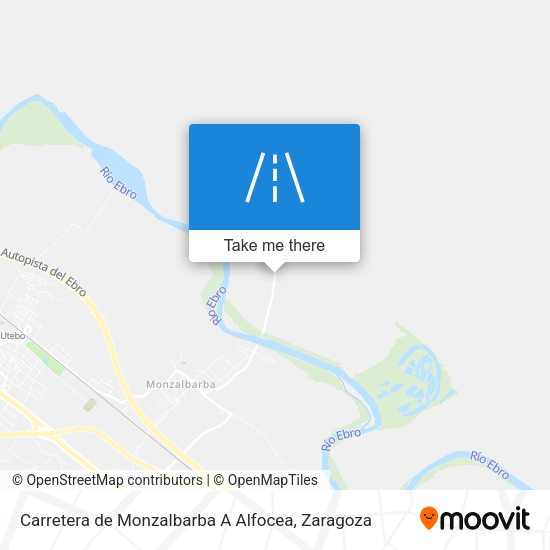 Carretera de Monzalbarba A Alfocea map