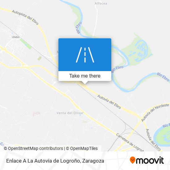 Enlace A La Autovía de Logroño map