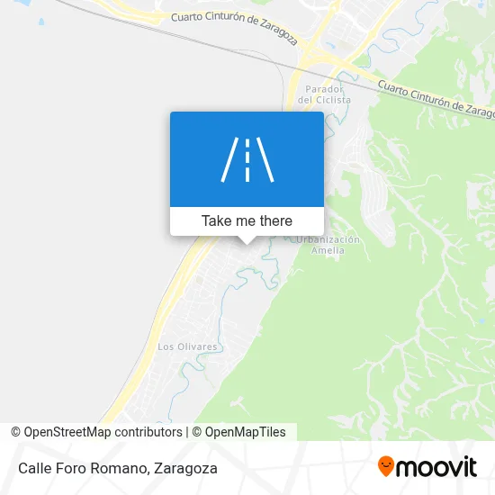 Calle Foro Romano map