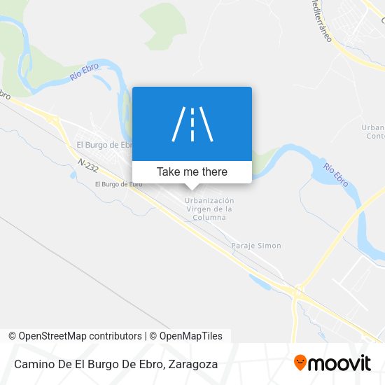 Camino De El Burgo De Ebro map