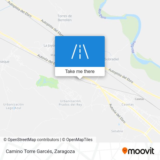 Camino Torre Garcés map