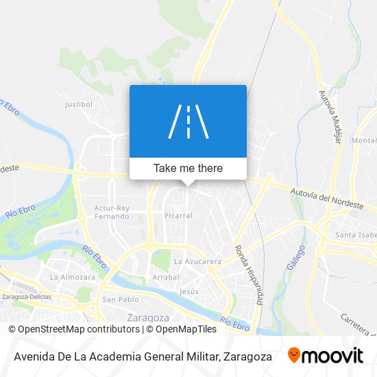 mapa Avenida De La Academia General Militar