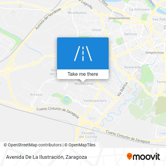 mapa Avenida De La Ilustración