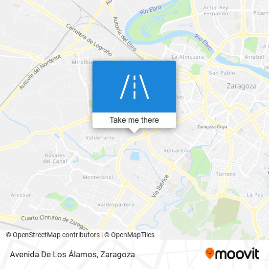 mapa Avenida De Los Álamos