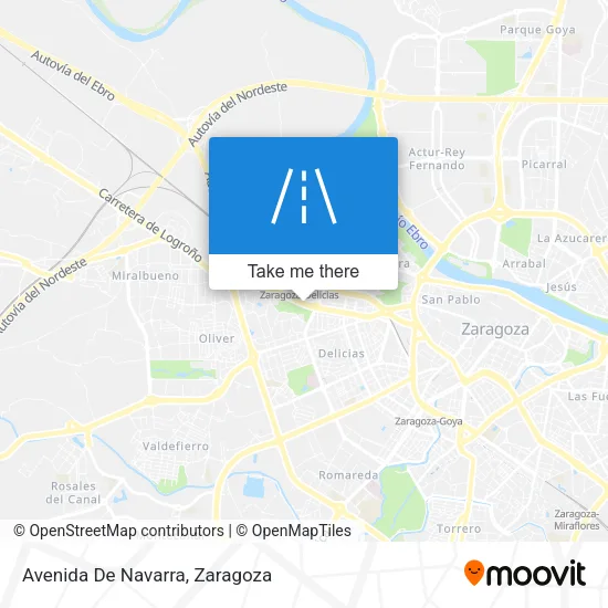 mapa Avenida De Navarra