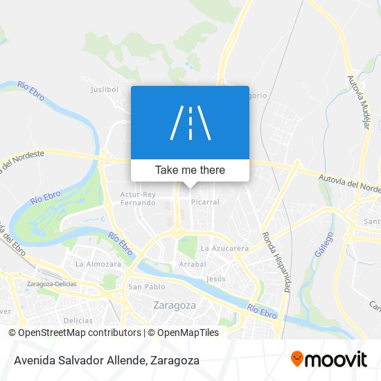 mapa Avenida Salvador Allende