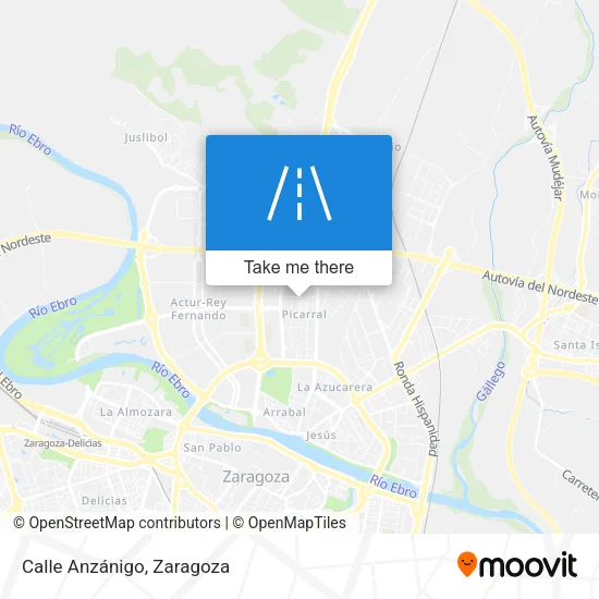 Calle Anzánigo map
