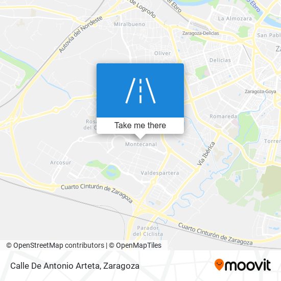 Calle De Antonio Arteta map