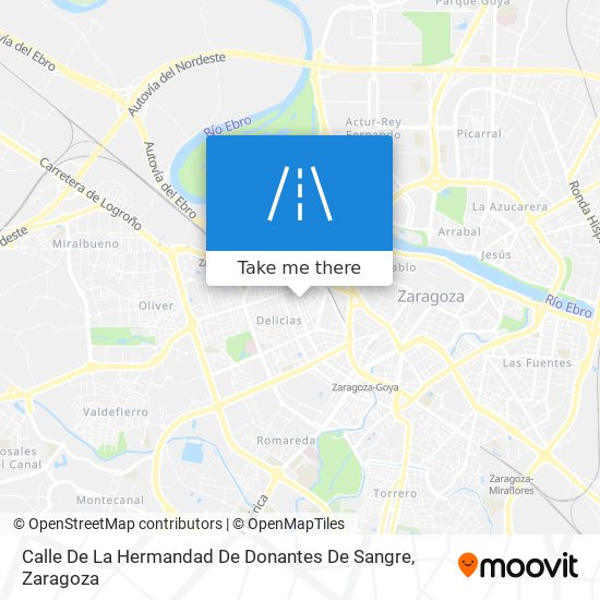 Calle De La Hermandad De Donantes De Sangre map