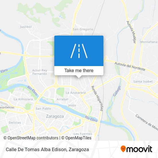 Calle De Tomas Alba Edison map