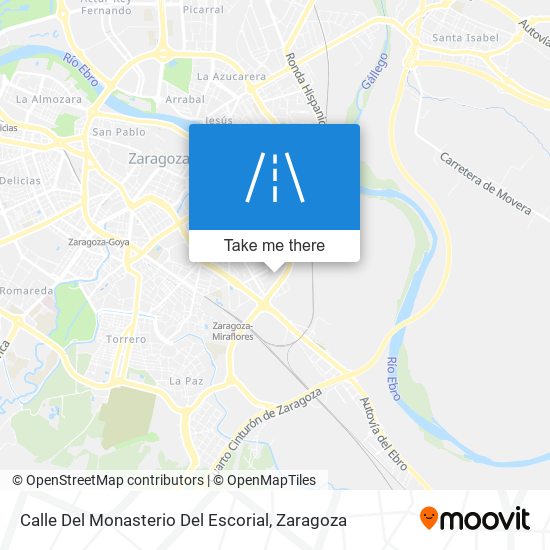 mapa Calle Del Monasterio Del Escorial