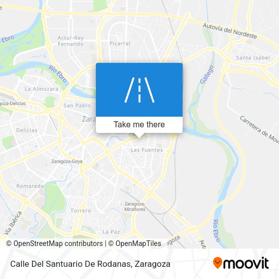 Calle Del Santuario De Rodanas map
