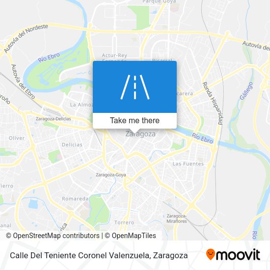 Calle Del Teniente Coronel Valenzuela map
