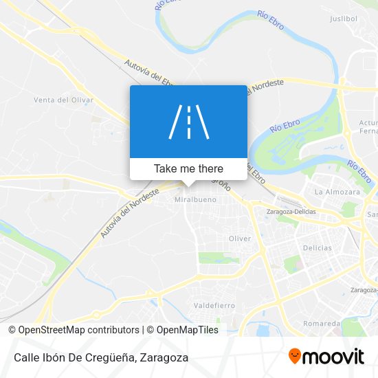 Calle Ibón De Cregüeña map