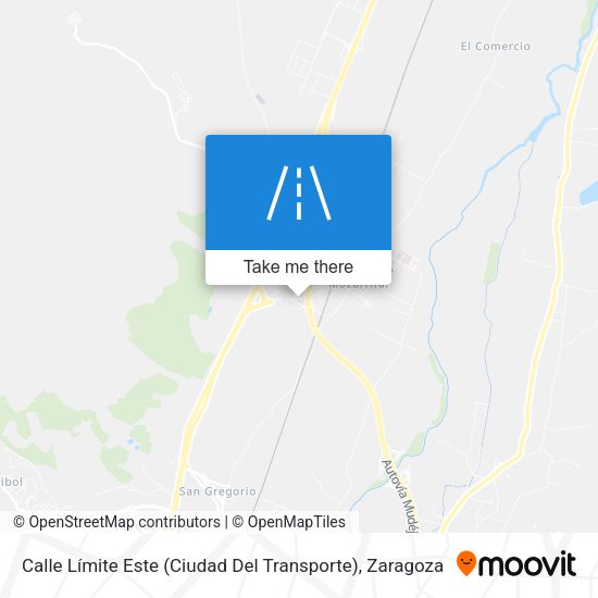 Calle Límite Este (Ciudad Del Transporte) map