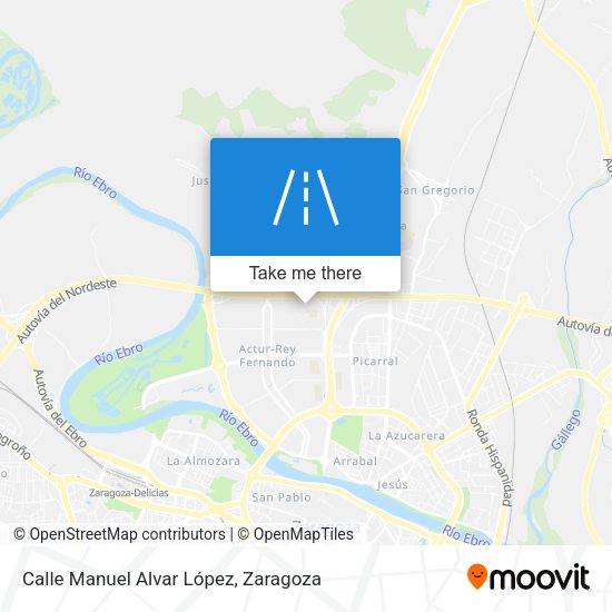 Calle Manuel Alvar López map