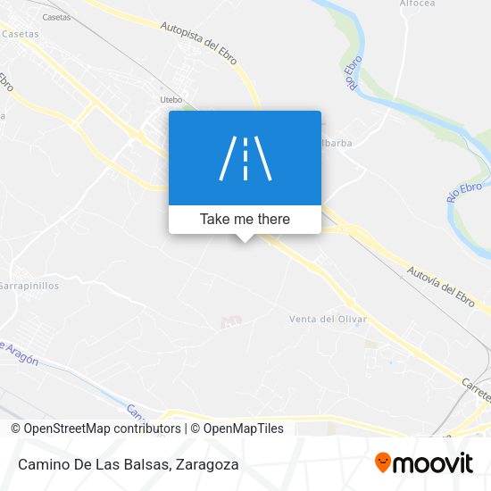 Camino De Las Balsas map