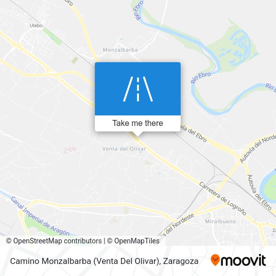 Camino Monzalbarba (Venta Del Olivar) map