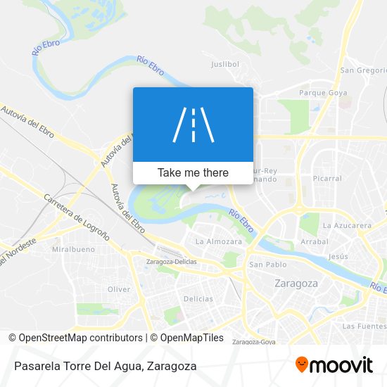 Pasarela Torre Del Agua map