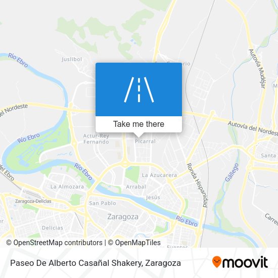 Paseo De Alberto Casañal Shakery map