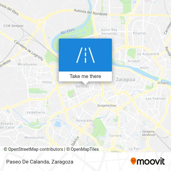 Paseo De Calanda map