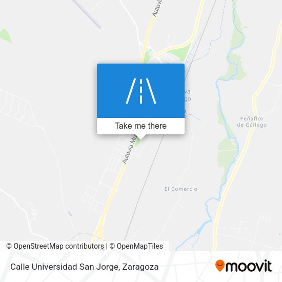 Calle Universidad San Jorge map