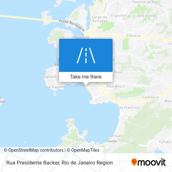 Rua Presidente Backer map