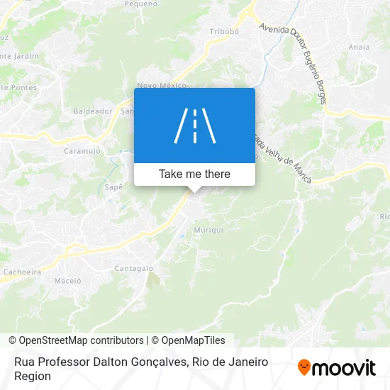 Rua Professor Dalton Gonçalves map