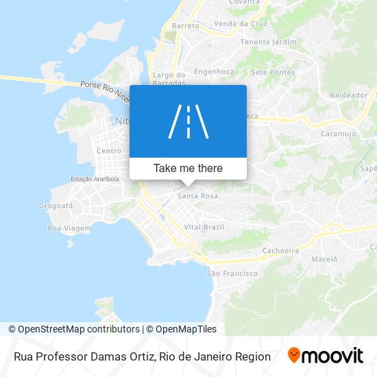 Mapa Rua Professor Damas Ortiz