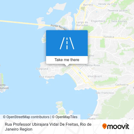 Rua Professor Ubirajara Vidal De Freitas map