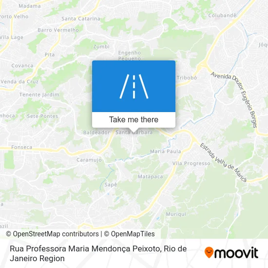 Rua Professora Maria Mendonça Peixoto map