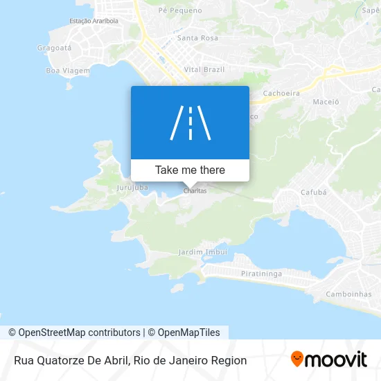 Rua Quatorze De Abril map