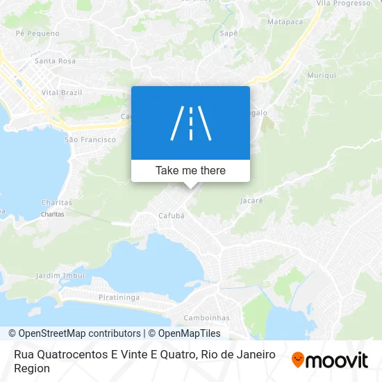 Rua Quatrocentos E Vinte E Quatro map