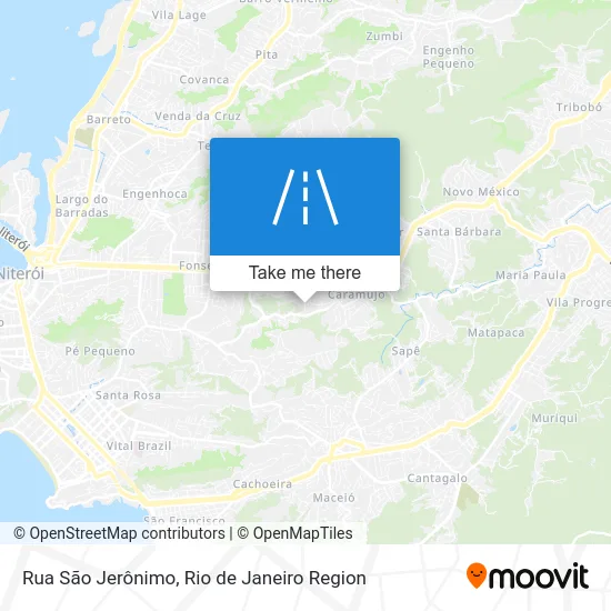 Rua São Jerônimo map