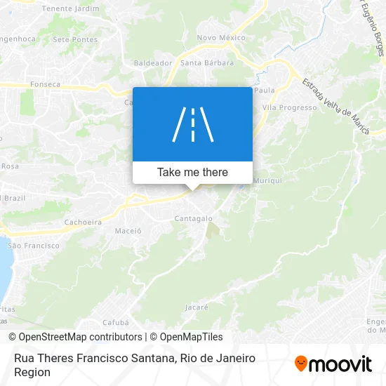 Rua Theres Francisco Santana map